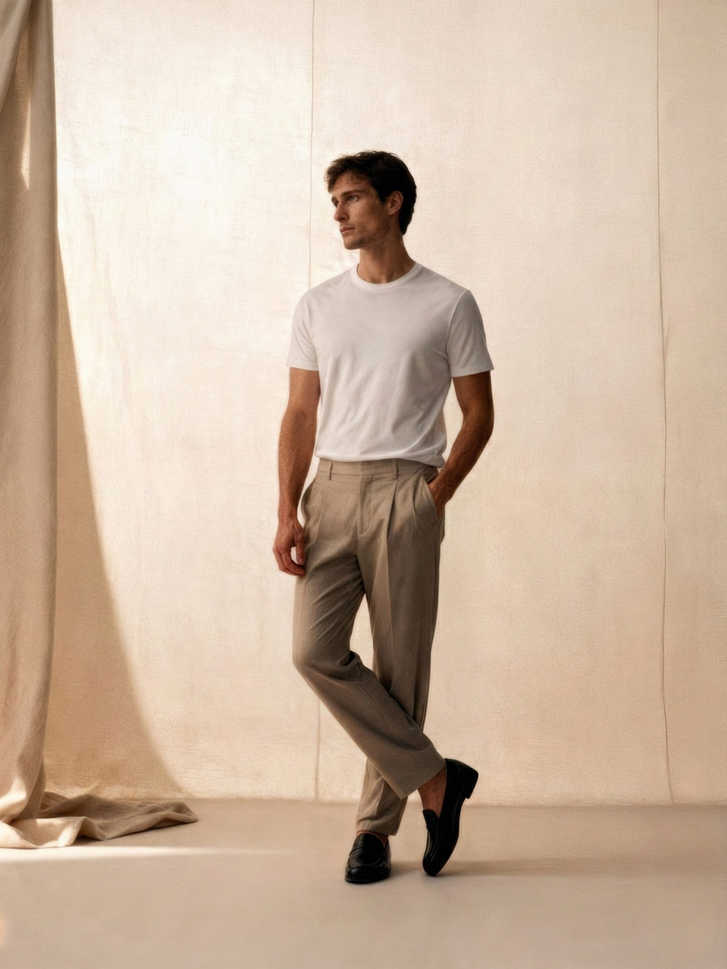 Initial Slim Fit White