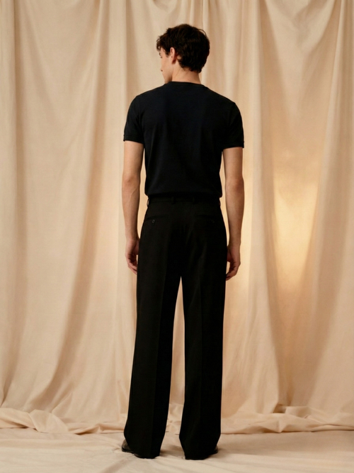Slim Fit Pima Comfort Black