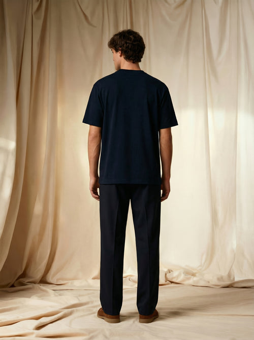 Oversized Pima Cloud Navy
