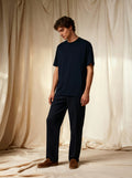 Oversized Pima Cloud Navy